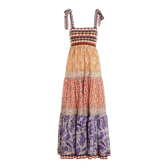 white christmas dresses ZIMMERMANN Crochet Lace Ruffle Dress